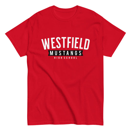 Westfield High School Mustangs Red Classic Unisex T-shirt 021