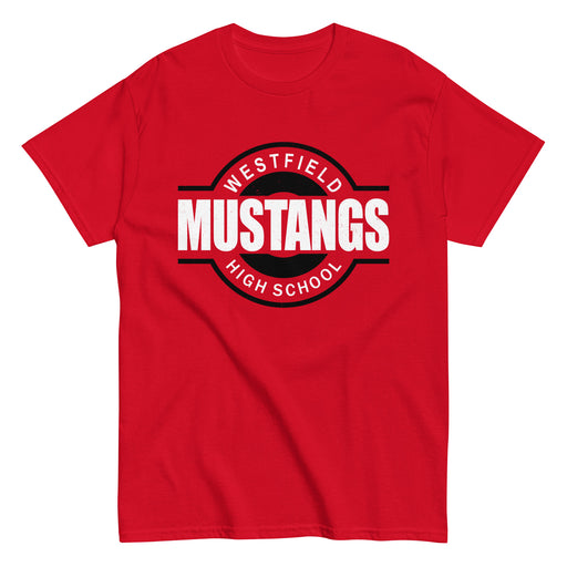 Westfield High School Mustangs Red Classic Unisex T-shirt 011