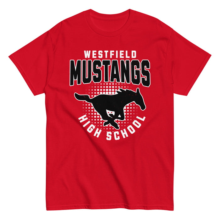 Westfield High School Mustangs Red Classic Unisex T-shirt 204