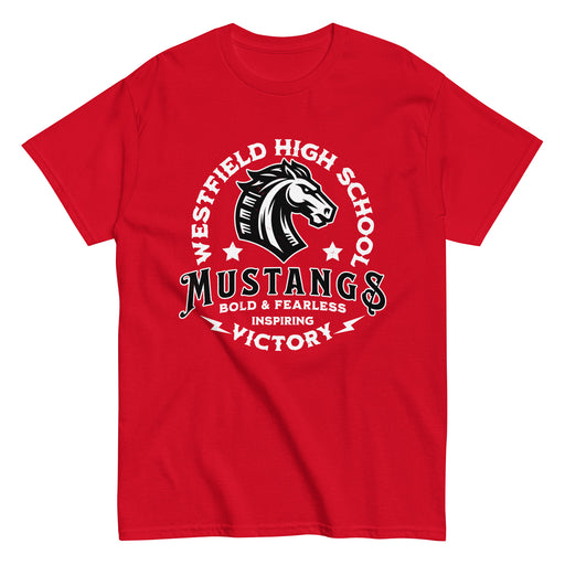 Westfield High School Mustangs Red Classic Unisex T-shirt 206