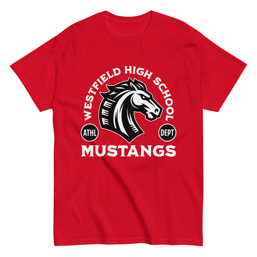 Westfield High School Mustangs Red Classic Unisex T-shirt 208