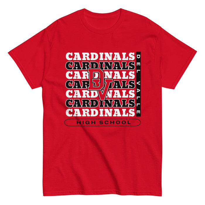 Del Valle High School Cardinals Red Classic Unisex T-shirt 235