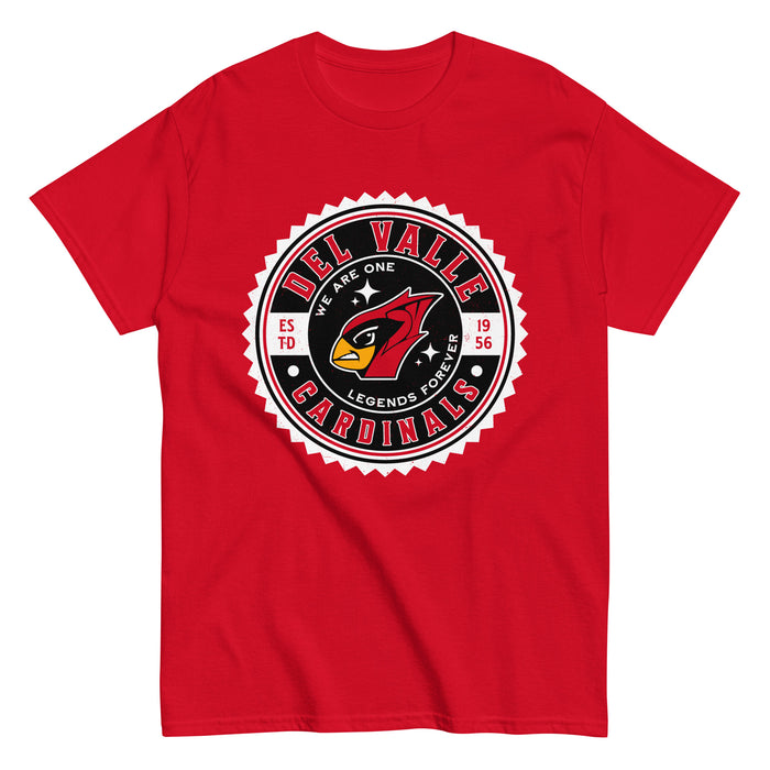 Del Valle High School Cardinals Red Classic Unisex T-shirt 203