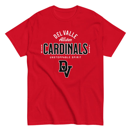 Del Valle High School Cardinals Red Classic Unisex T-shirt 040
