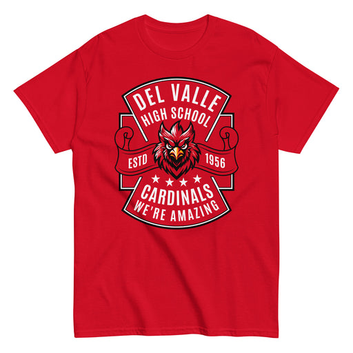 Del Valle High School Cardinals Red Classic Unisex T-shirt 207