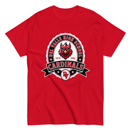 Del Valle High School Cardinals Red Classic Unisex T-shirt 212