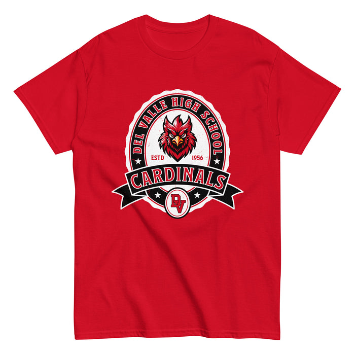 Del Valle High School Cardinals Red Classic Unisex T-shirt 212