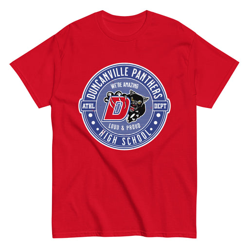 Duncanville High School Panthers Red Classic Unisex T-shirt 224