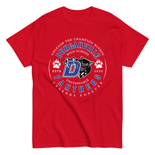 Duncanville High School Panthers Red Classic Unisex T-shirt 214