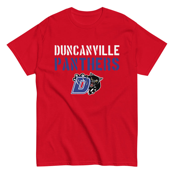 Duncanville High School Panthers Red Classic Unisex T-shirt 017