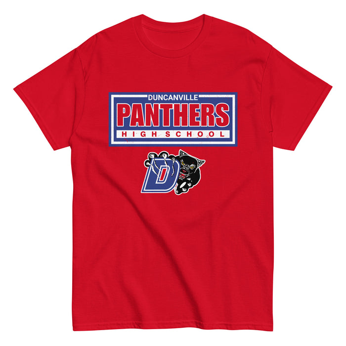 Duncanville High School Panthers Red Classic Unisex T-shirt 049