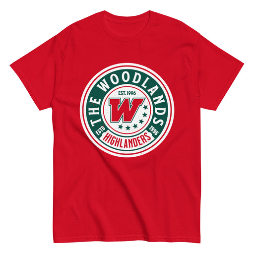 The Woodlands High School Highlanders Red Classic Unisex T-shirt 203