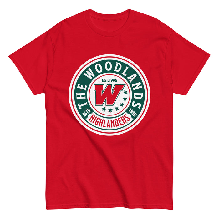 The Woodlands High School Highlanders Red Classic Unisex T-shirt 203