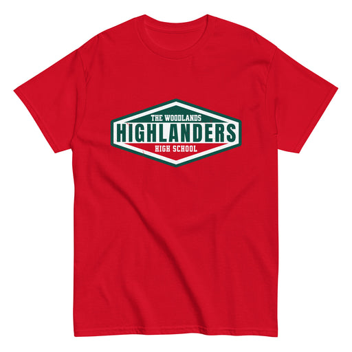 The Woodlands High School Highlanders Red Classic Unisex T-shirt 009