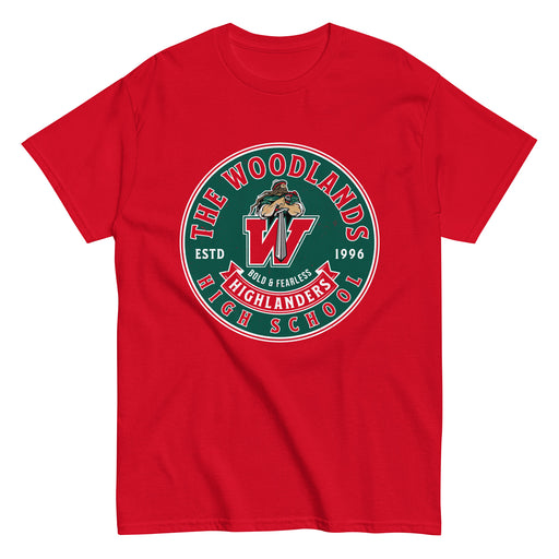 The Woodlands High School Highlanders Red Classic Unisex T-shirt 215
