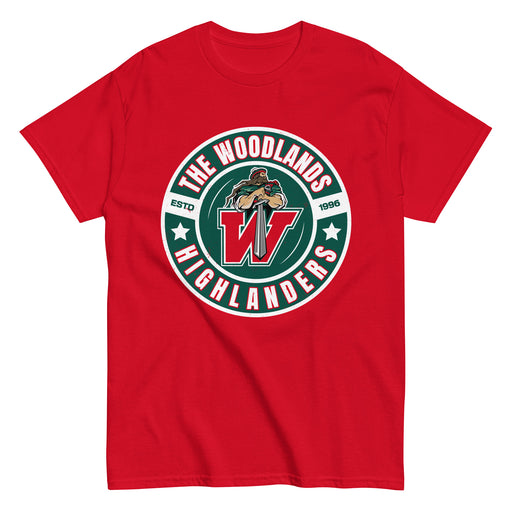 The Woodlands High School Highlanders Red Classic Unisex T-shirt 239