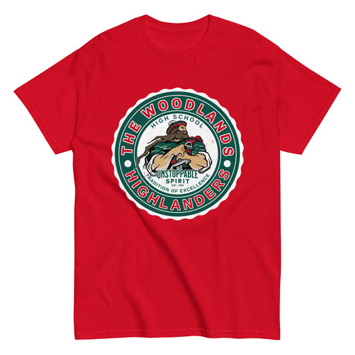 The Woodlands High School Highlanders Red Classic Unisex T-shirt 216