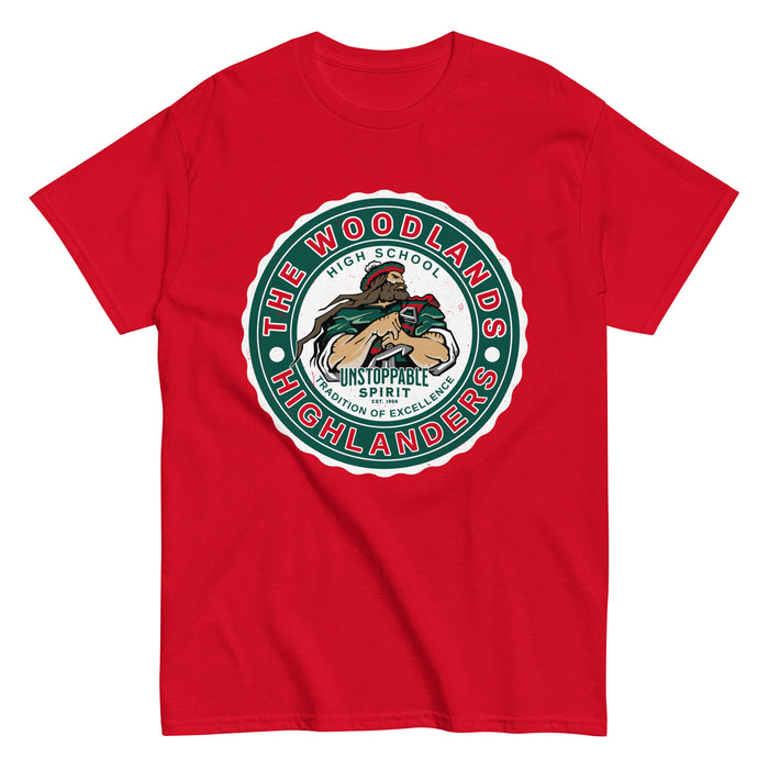 The Woodlands High School Highlanders Red Classic Unisex T-shirt 216