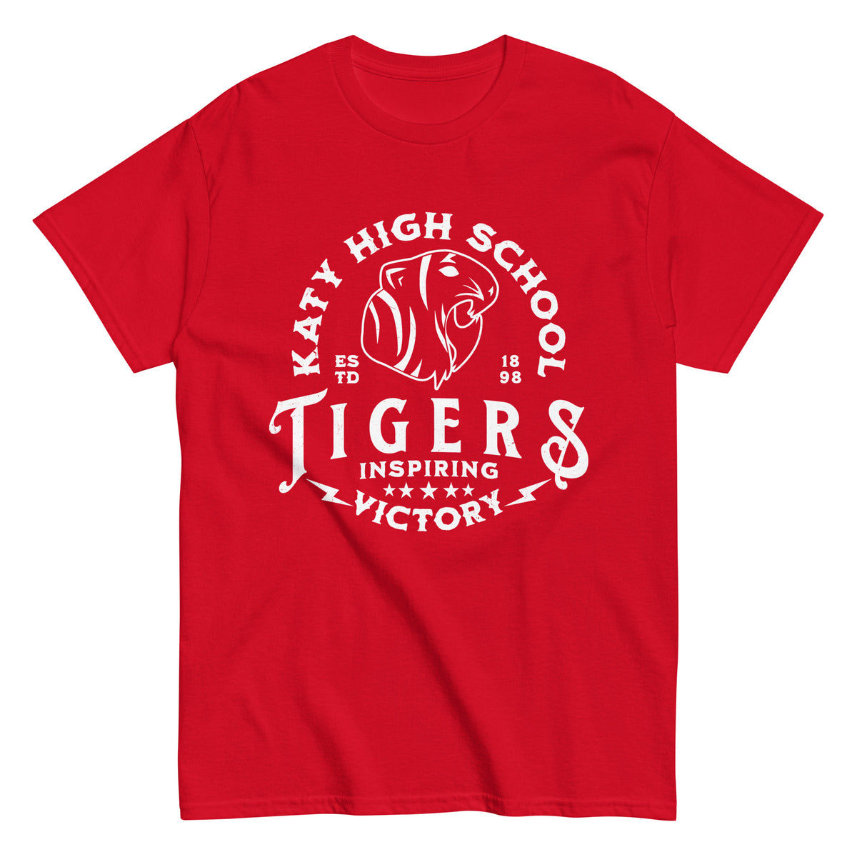 Katy High School Tigers Red Classic Unisex T-shirt 206 — District