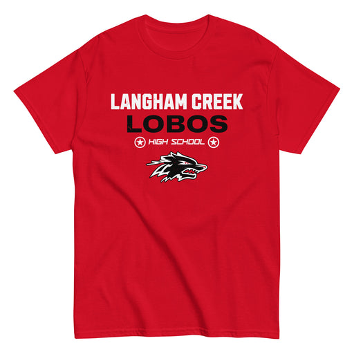 Langham Creek High School Lobos Red Classic Unisex T-shirt 003