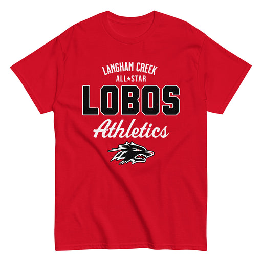 Langham Creek High School Lobos Red Classic Unisex T-shirt 034