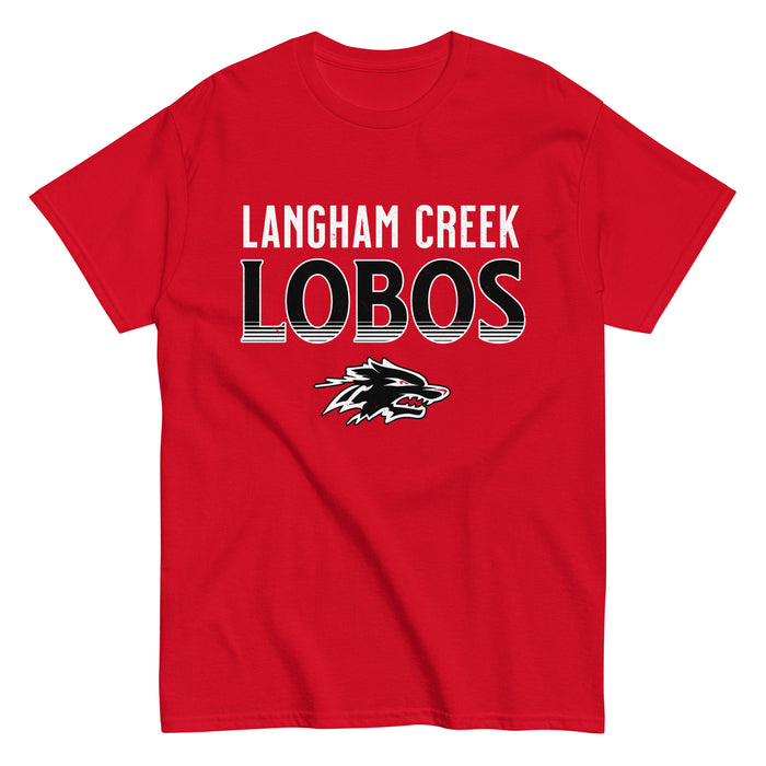 Langham Creek High School Lobos Red Classic Unisex T-shirt 024