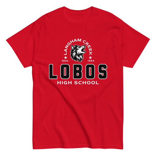 Langham Creek High School Lobos Red Classic Unisex T-shirt 222