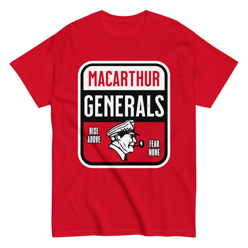 MacArthur High School Generals Red Classic Unisex T-shirt 001