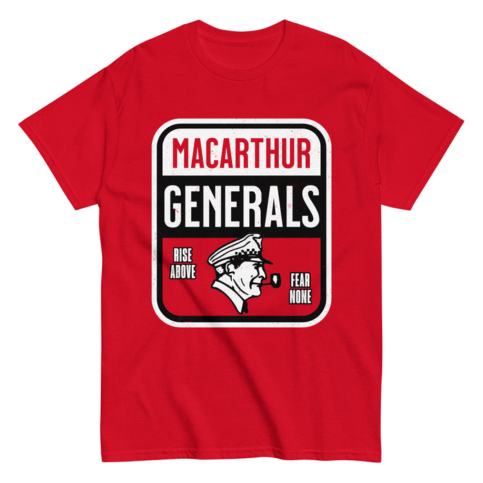 MacArthur High School Generals Red Classic Unisex T-shirt 001