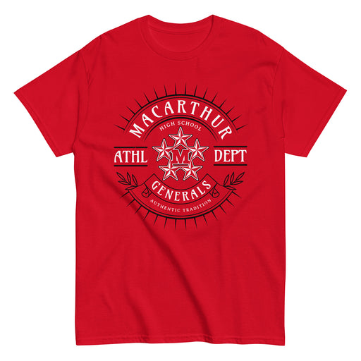 MacArthur High School Generals Red Classic Unisex T-shirt 201