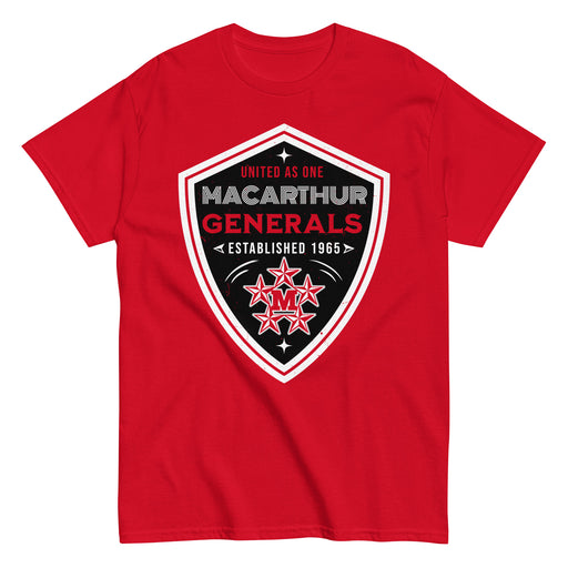 MacArthur High School Generals Red Classic Unisex T-shirt 225