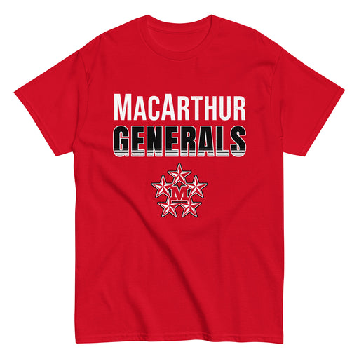 MacArthur High School Generals Red Classic Unisex T-shirt 024