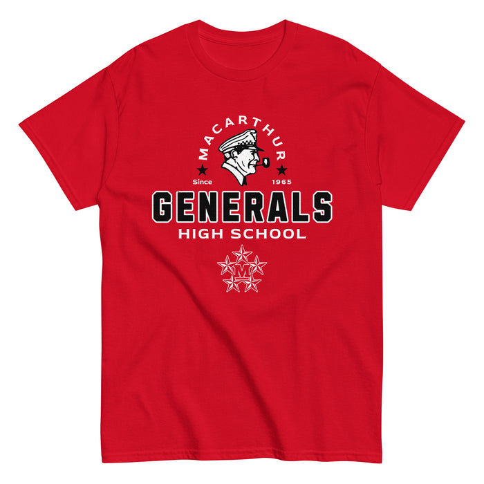 MacArthur High School Generals Red Classic Unisex T-shirt 222
