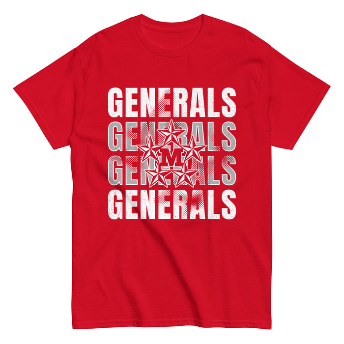 MacArthur High School Generals Red Classic Unisex T-shirt 233