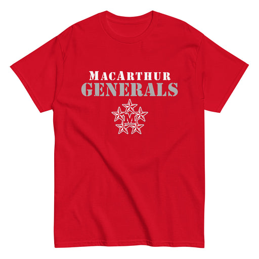 MacArthur High School Generals Red Classic Unisex T-shirt 017