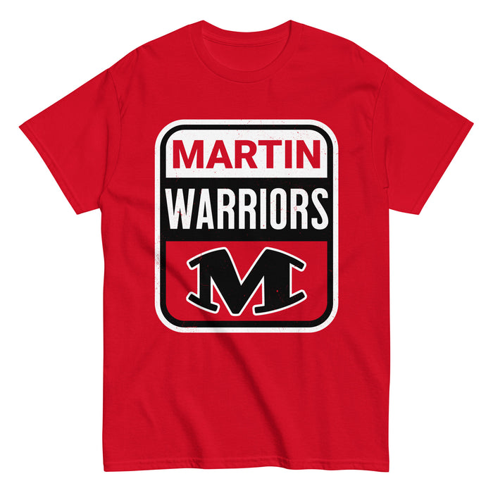Martin High School Warriors Red Classic Unisex T-shirt 001