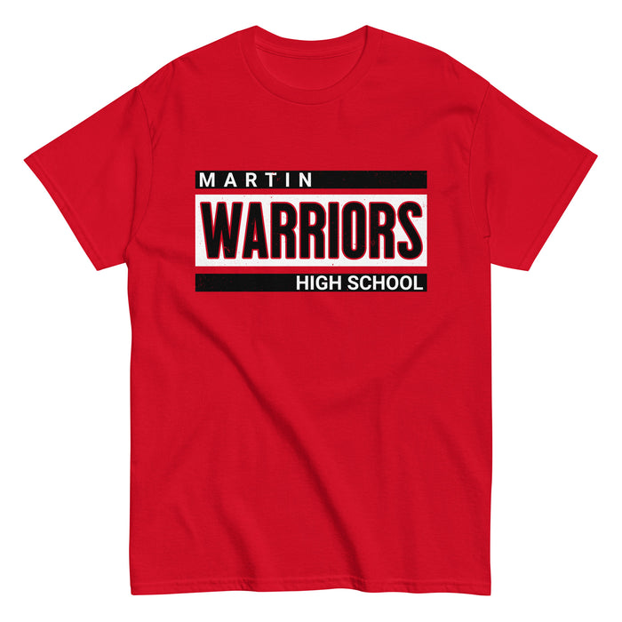 Martin High School Warriors Red Classic Unisex T-shirt 098