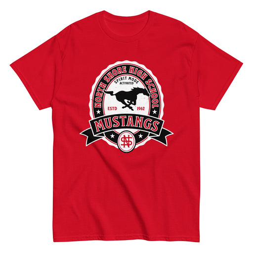 North Shore High School Mustangs Red Classic Unisex T-shirt 212