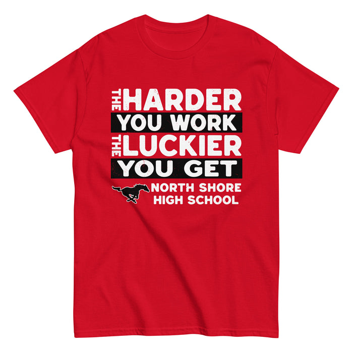 North Shore High School Mustangs Red Classic Unisex T-shirt 238
