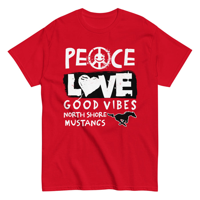 North Shore High School Mustangs Red Classic Unisex T-shirt 240