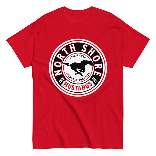 North Shore High School Mustangs Red Classic Unisex T-shirt 220