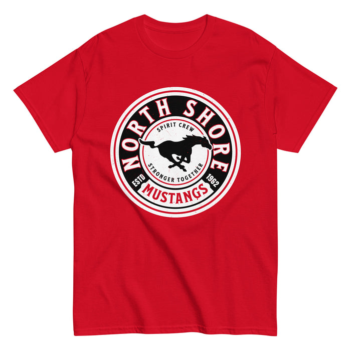 North Shore High School Mustangs Red Classic Unisex T-shirt 220