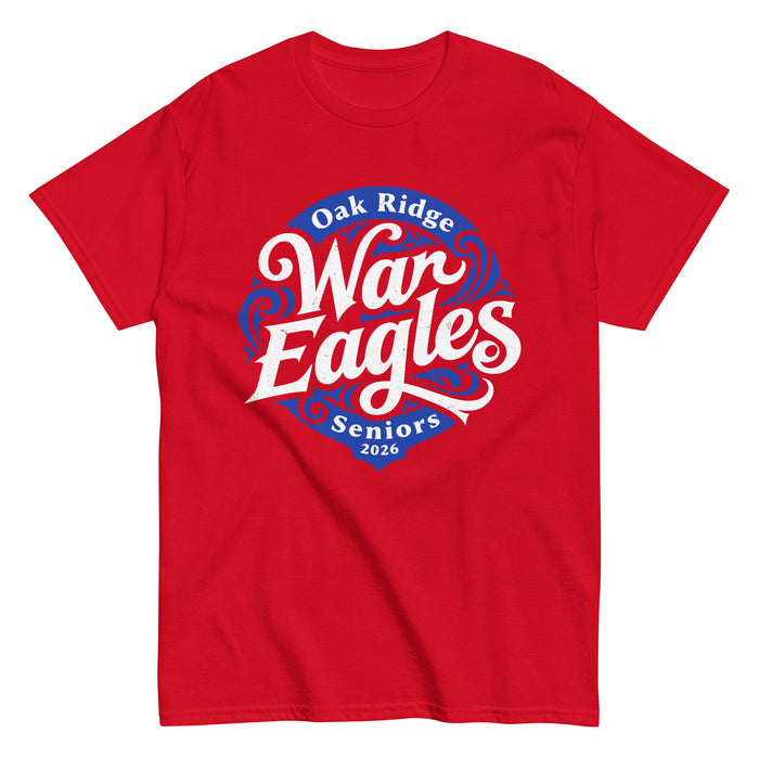 Oak Ridge High School War Eagles Red Classic Unisex T-shirt 253