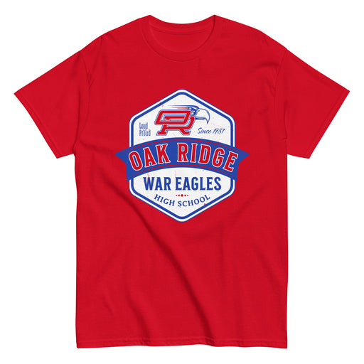 Oak Ridge High School War Eagles Red Classic Unisex T-shirt 209