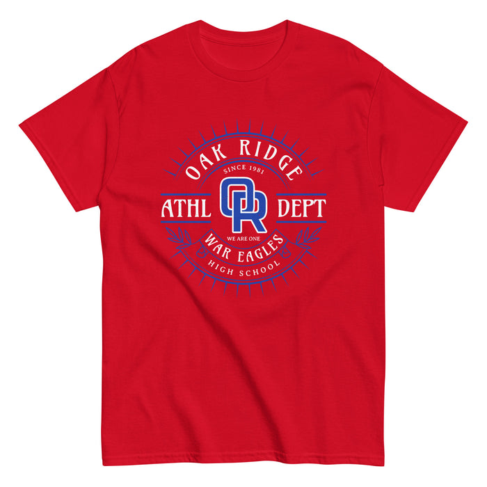 Oak Ridge High School War Eagles Red Classic Unisex T-shirt 201