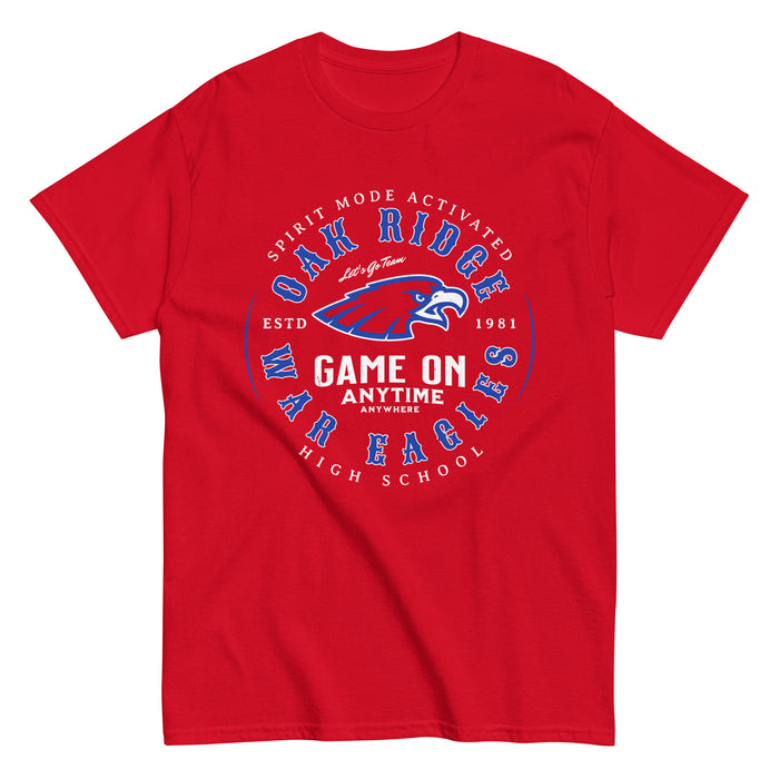 Oak Ridge High School War Eagles Red Classic Unisex T-shirt 214
