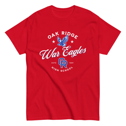 Oak Ridge High School War Eagles Red Classic Unisex T-shirt 226