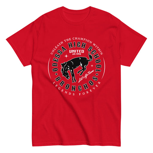 Odessa High School Bronchos Red Classic Unisex T-shirt 214