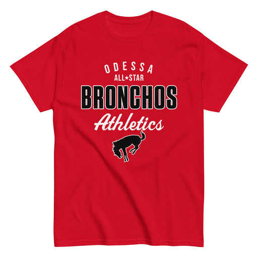 Odessa High School Bronchos Red Classic Unisex T-shirt 034