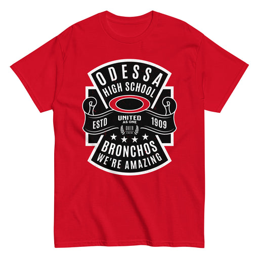 Odessa High School Bronchos Red Classic Unisex T-shirt 207